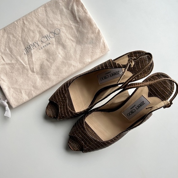 Jimmy chop python heels 37.5 - Picture 6 of 8